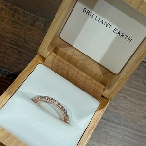 Women’s wedding band, size 7. Rose Gold. Brilliant Earth.